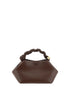 Ganni Brown Calf Leather Bos Taurus Handbag