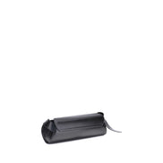 Jil Sander Black Calf Leather Bos Taurus Shoulder Bag