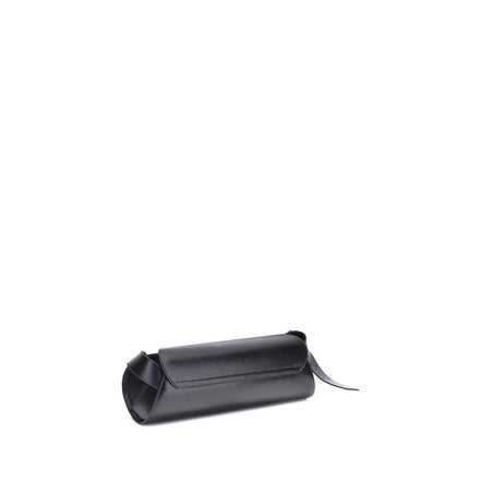 Jil Sander Black Calf Leather Bos Taurus Shoulder Bag