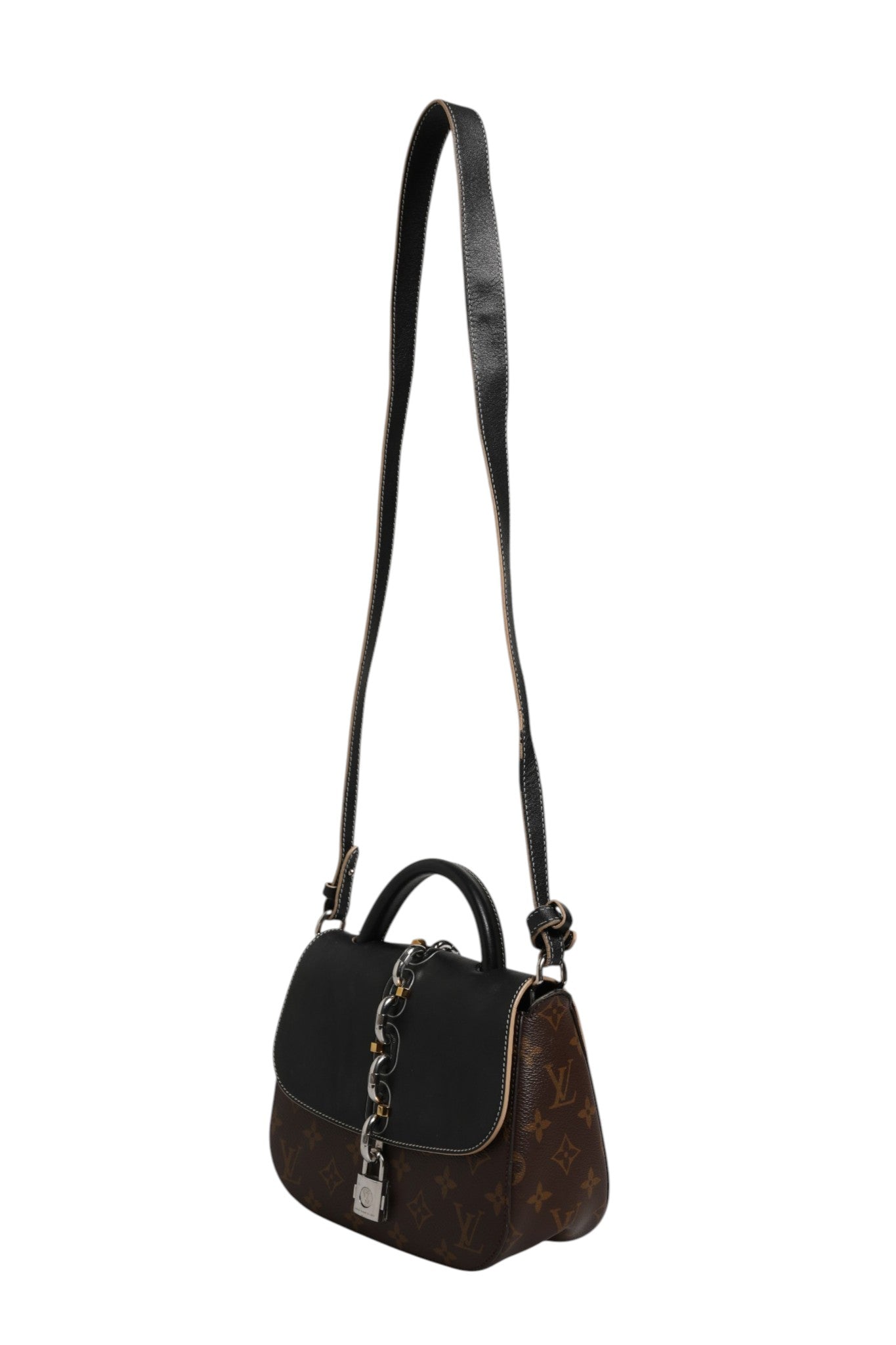 Τσάντα Louis Vuitton Monogram από δέρμα μοσχαριού με αλυσίδα It PM Μαύρη  