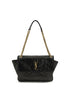 Saint Laurent Black Calf Leather Bos Taurus Shoulder Bag