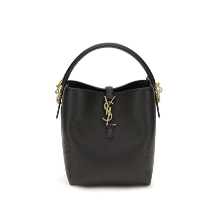 Saint Laurent Le 37 Μαύρη Τσάντα Bucket από Γρανάζι Δέρμα