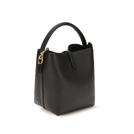 Saint Laurent Le 37 Μαύρη Τσάντα Bucket από Γρανάζι Δέρμα