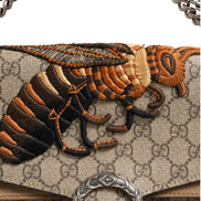 Gucci Supreme Monogram Bee Embroidered Shoulder Bag