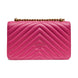 PINKO Pink Leather Love One Mini Shoulder Bag