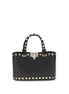 Valentino Garavani Black Calf Leather Bos Taurus Handbag