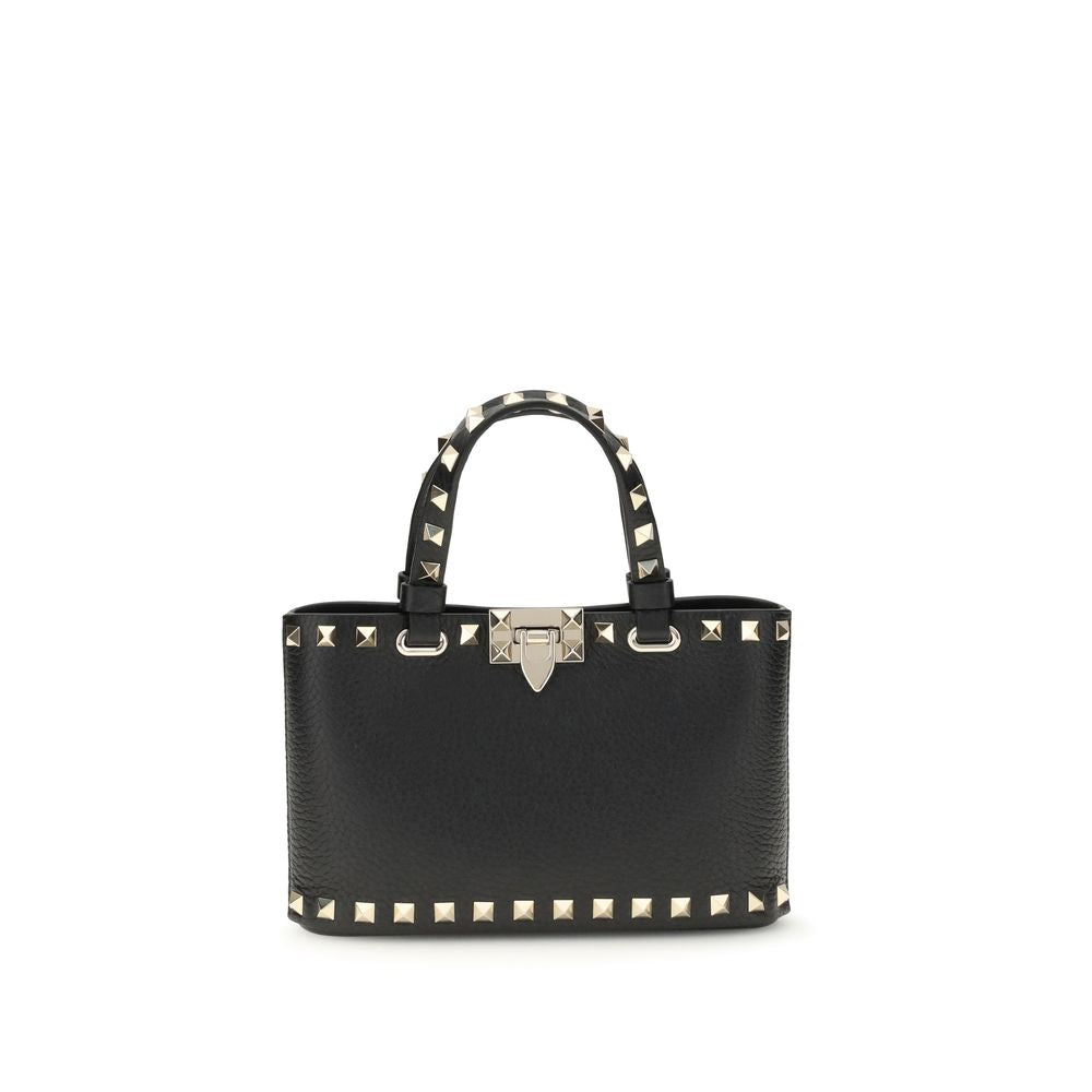 Valentino Garavani Black Calf Leather Bos Taurus Handbag
