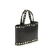Valentino Garavani Black Calf Leather Bos Taurus Handbag