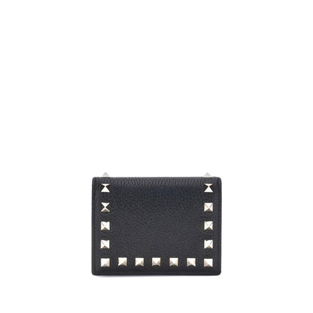 Valentino Garavani Black Calf Leather Bos Taurus Wallet