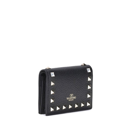 Valentino Garavani Black Calf Leather Bos Taurus Wallet