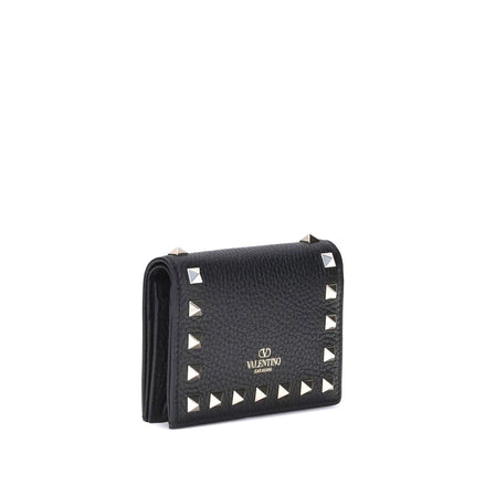 Valentino Garavani Black Calf Leather Bos Taurus Wallet