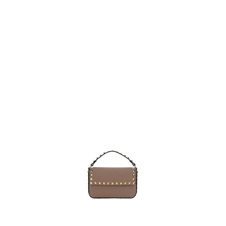 Valentino Garavani Beige Calf Leather Bos Taurus Shoulder Bag