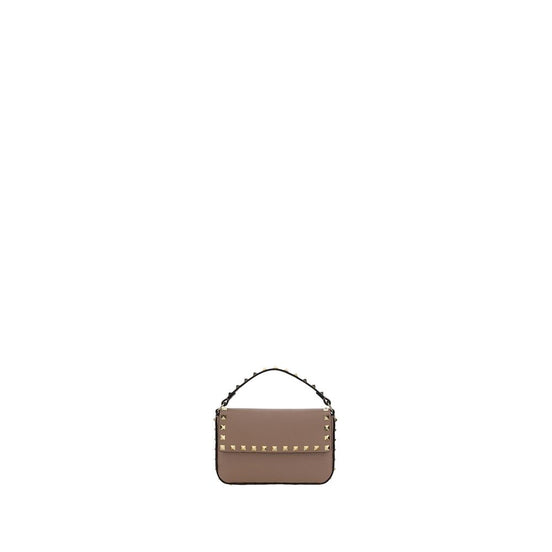 Valentino Garavani Beige Calf Leather Bos Taurus Shoulder Bag