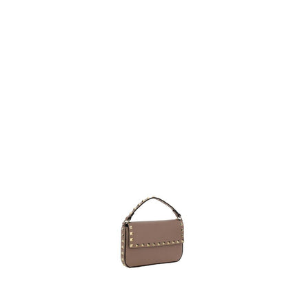Valentino Garavani Beige Calf Leather Bos Taurus Shoulder Bag