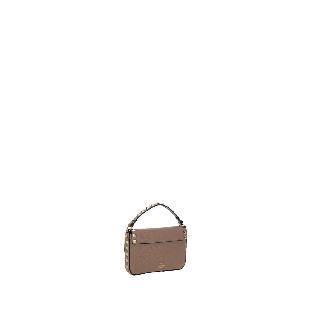 Valentino Garavani Beige Calf Leather Bos Taurus Shoulder Bag