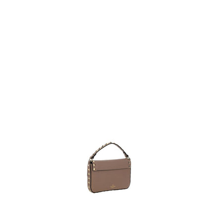 Valentino Garavani Beige Calf Leather Bos Taurus Shoulder Bag