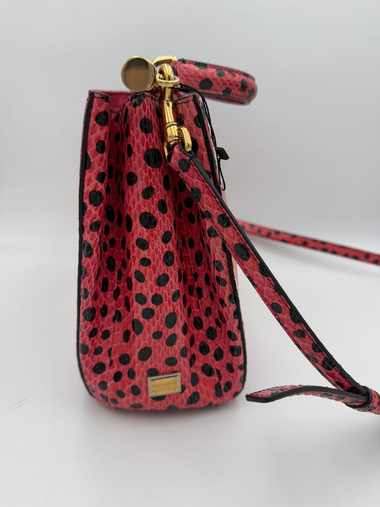 Τσάντα Dolce & Gabbana DOLCE & GABBANA SICILY από δέρμα ερπετού  