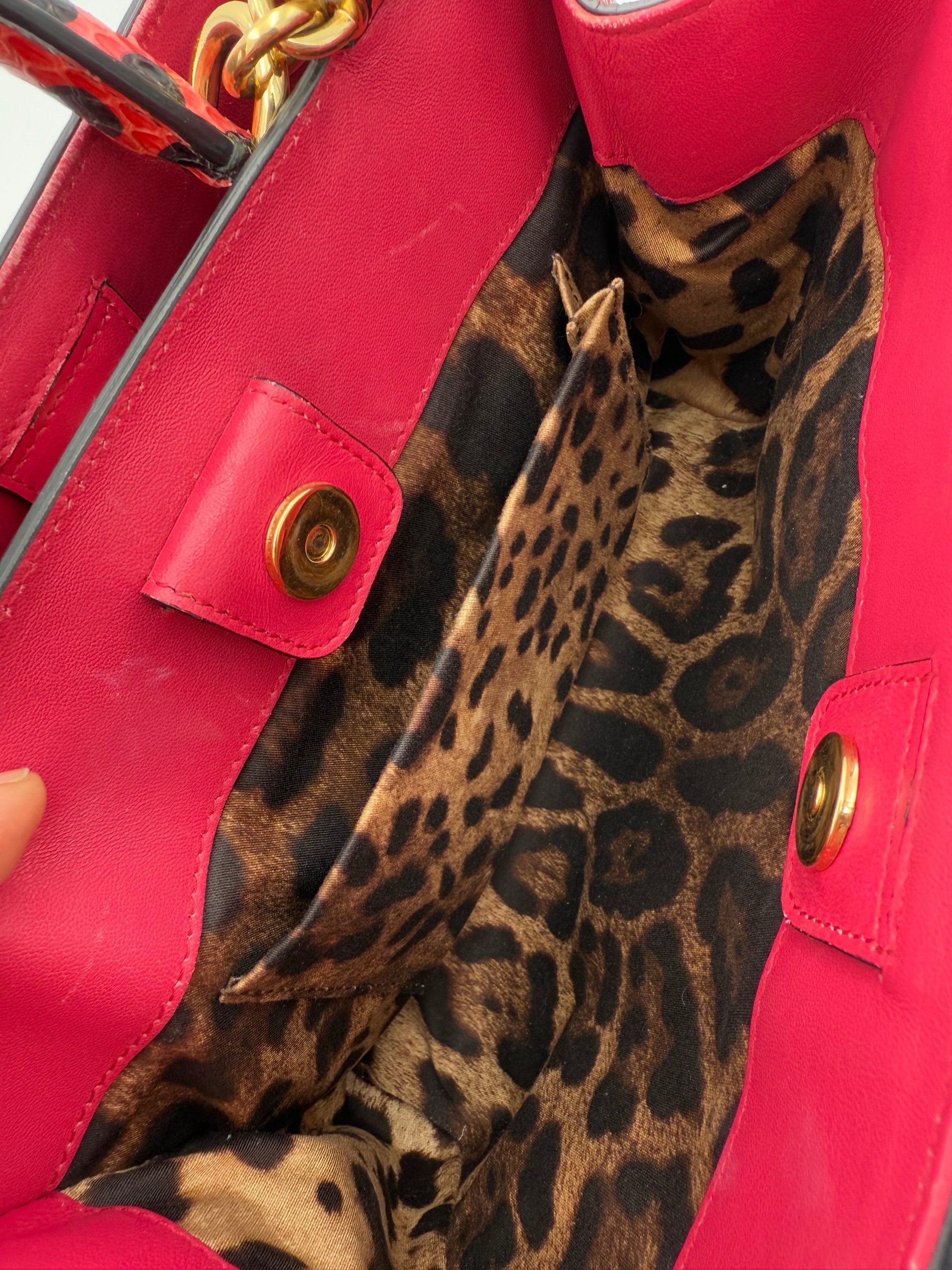 Dolce & Gabbana DOLCE & GABBANA SICILY in Reptile Skin Handbag