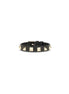 Valentino Garavani Black Calf Leather Bos Taurus Bracelet