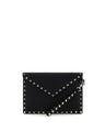 Valentino Garavani Black Calf Leather Bos Taurus Wallet