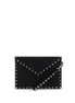 Valentino Garavani Black Calf Leather Bos Taurus Clutch Bag