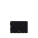 Valentino Garavani Black Calf Leather Bos Taurus Clutch Bag