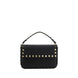 Valentino Garavani Black Calf Leather Bos Taurus Shoulder Bag