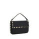 Valentino Garavani Black Calf Leather Bos Taurus Shoulder Bag