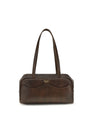 Prada Brown Calf Leather Bos Taurus Shoulder Bag