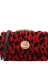 Versace Red Wool Shoulder Bag