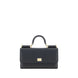 Dolce & Gabbana Black Calf Leather Bos Taurus Shoulder Bag