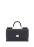 Dolce & Gabbana Black Calf Leather Bos Taurus Shoulder Bag