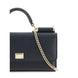 Dolce & Gabbana Black Calf Leather Bos Taurus Shoulder Bag