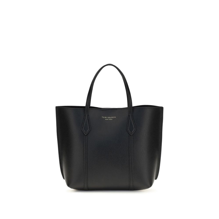 Tory Burch Black Calf Leather Bos Taurus Handbag