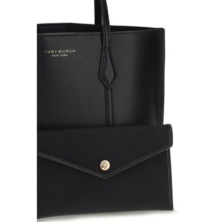 Tory Burch Black Calf Leather Bos Taurus Handbag