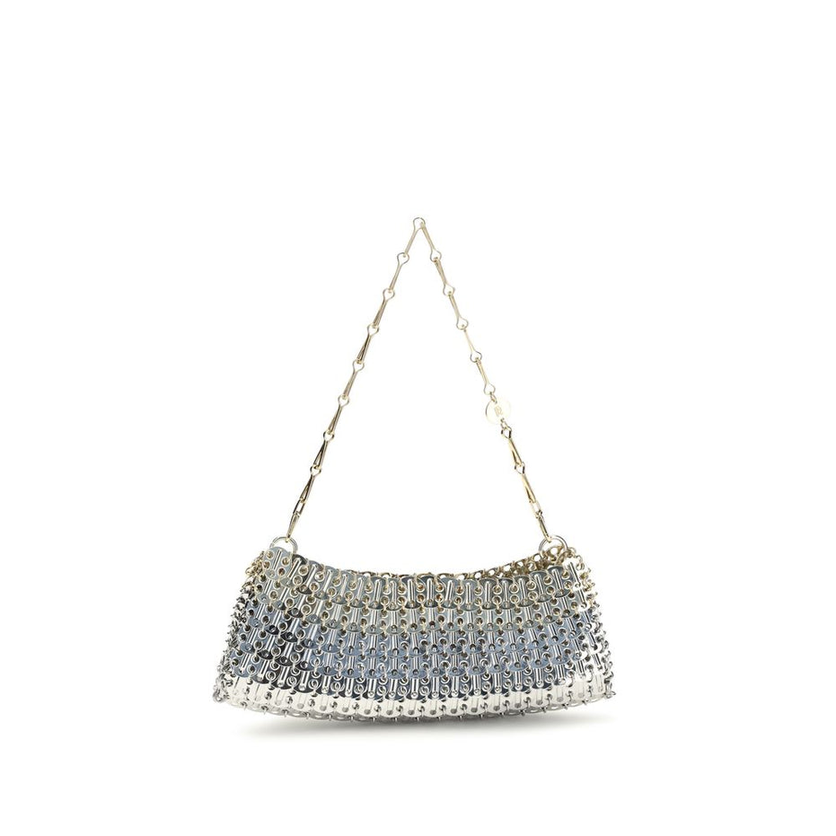 Rabanne Silver Brass Shoulder Bag