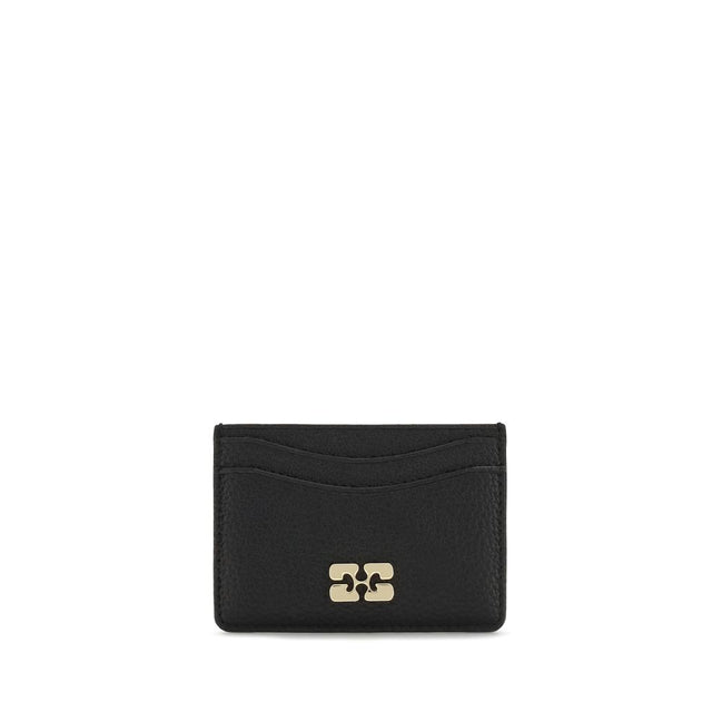 Ganni Black Recycled Polyamide Wallet