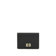 Ganni Black Recycled Polyester Wallet