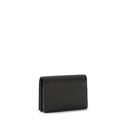 Ganni Black Recycled Polyester Wallet