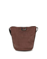 Brunello Cucinelli Bordeaux Cotton Backet Bag