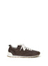 Brunello Cucinelli Brown Calf Leather Bos Taurus Athletic Sneakers