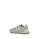 Brunello Cucinelli Gray Calf Leather Bos Taurus Athletic Sneakers