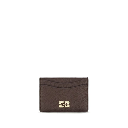 Ganni Brown Recycled Polyester Wallet