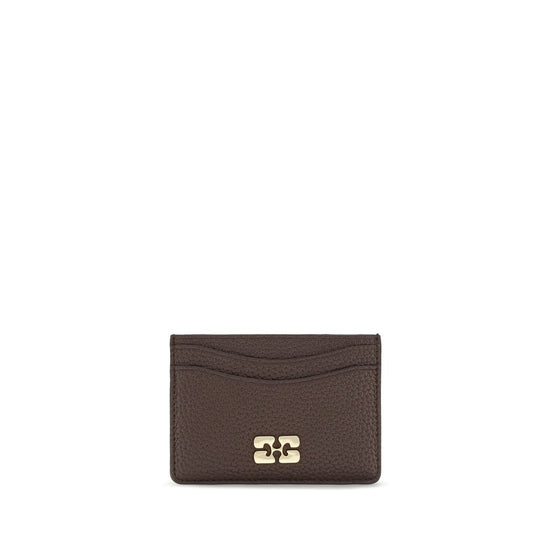 Ganni Brown Recycled Polyester Wallet