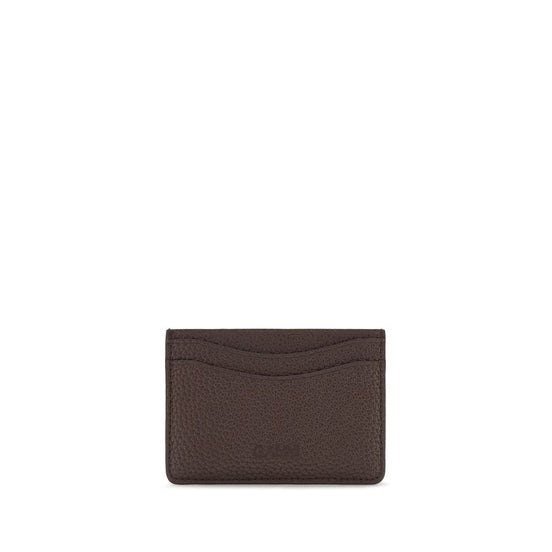 Ganni Brown Recycled Polyester Wallet