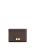 Ganni Brown Recycled Polyester Wallet
