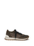 Brunello Cucinelli Brown Calf Leather Bos Taurus Athletic Sneakers