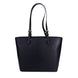 Michael Kors Womens Jet Set Travel Medium Double Pocket Tote Black/SIlver 35F3GTVT8B-001