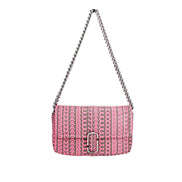 Marc Jacobs Neon Pink The Monogram Leather J Marc Mini Shoulder Bag Crossbody