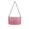 Marc Jacobs Neon Pink The Monogram Leather J Marc Mini Shoulder Bag Crossbody
